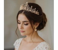 Korunka/tiara 9 zlatá