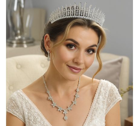 Set - náušnice, náhrdelník a tiara 5