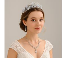Set - náušnice, náhrdelník a tiara 1