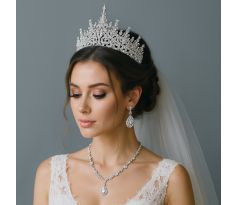 Set - náušnice, náhrdelník a tiara 7