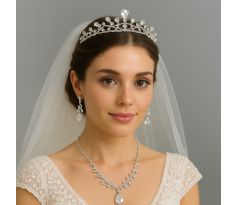 Set - náušnice, náhrdelník a tiara 4