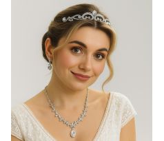 Set - náušnice, náhrdelník a tiara 3