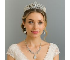 Set - náušnice, náhrdelník a tiara 2