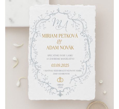Svadobné oznámenie Rozprávka