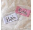 Šerpa pre nevestu s perličkovým nápisom Bride