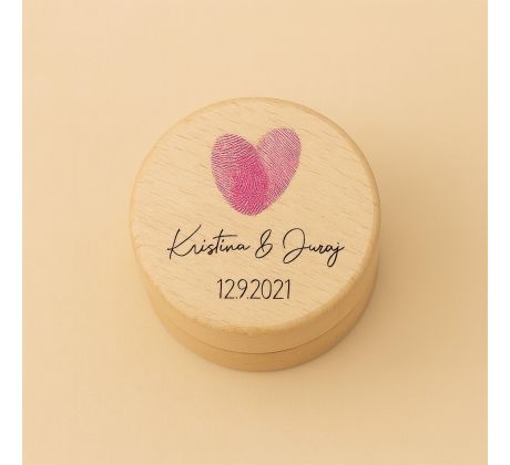 Krabička na obrúčky personalizovaná - rôzne dizajny