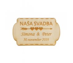 Svadobná magnetka 82