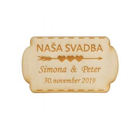 Svadobná magnetka 82
