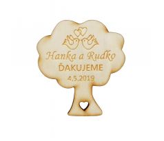 Svadobná magnetka 80
