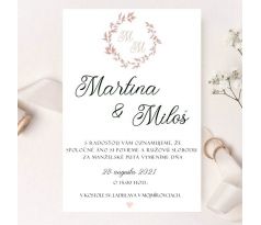 Svadobné oznámenie Elegant 3