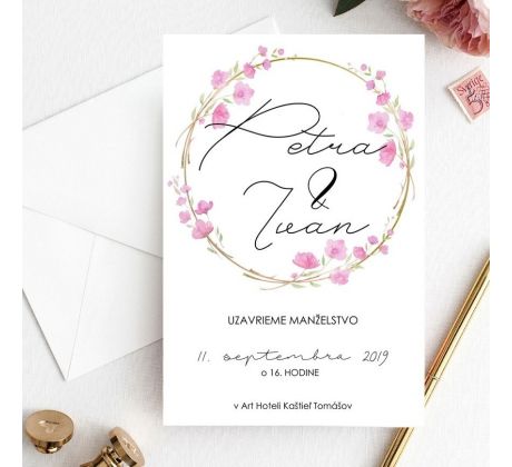 Svadobné oznámenie Elegant 2
