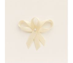 Svadobné pierko, 6 cm krémová