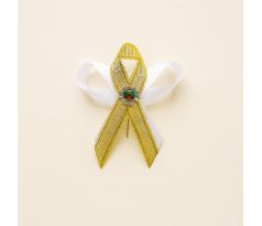 Svadobné pierko, 6 cm zlatá