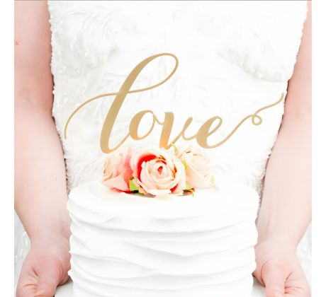 Zápich na svadobnú tortu Love