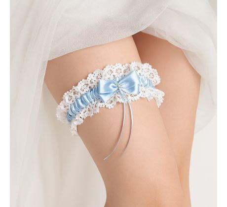 Podväzok - univerzálna veľkosť modrý