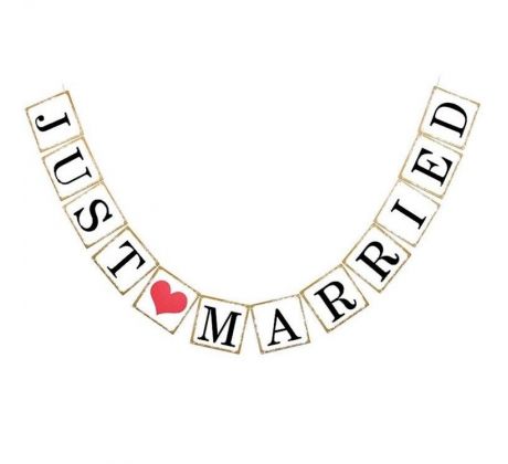 Písmenká Just Married 2