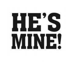 Svadobné nálepky na topánky HE´S MINE 1pár