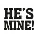 Svadobné nálepky na topánky HE´S MINE 1 pár
