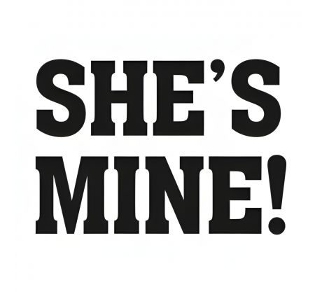 Svadobné nálepky na topánky SHE´S MINE 1pár