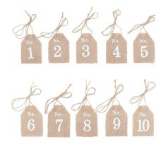 Set vintage čísiel - 10 ks