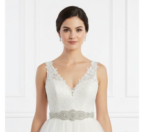 Štrasová ozdoba na šaty 17