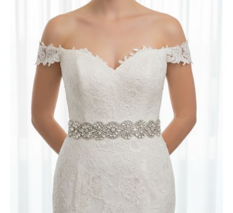 Štrasová ozdoba na šaty 4