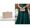 Spoločenská kabelka clutch trblietavá rose gold 1