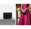 Spoločenská kabelka clutch ružovo čierna 12