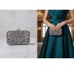 Spoločenská kabelka clutch čierna 10