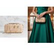 Spoločenská kabelka clutch zdobená zlatá 2