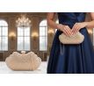 Spoločenská kabelka clutch zlatá 5