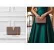 Spoločenská kabelka clutch bronzová 4