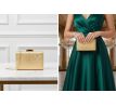 Spoločenská kabelka clutch zlatá 1
