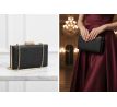 Spoločenská kabelka clutch čierna 1
