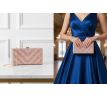 Spoločenská kabelka clutch šampaň