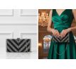 Spoločenská kabelka clutch čierna