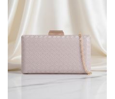 Spoločenská kabelka clutch rose gold 13