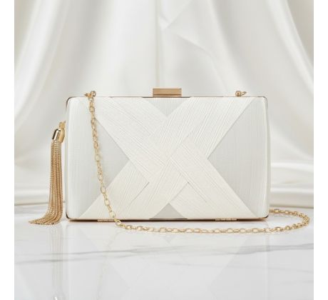 Spoločenská kabelka zdobená ivory