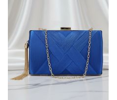 Spoločenská kabelka zdobená kráľovsky modrá