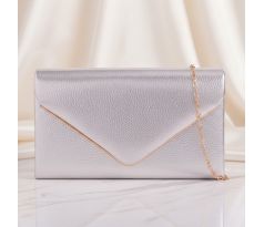 Spoločenská kabelka strieborná 10