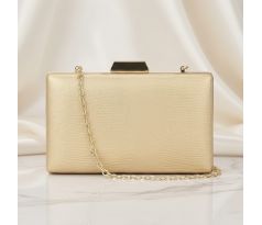 Spoločenská kabelka clutch zlatá 13