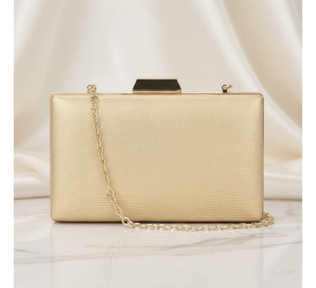 Spoločenská kabelka clutch zlatá 13