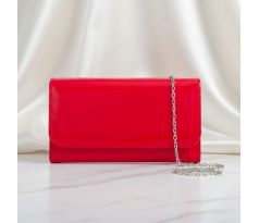 Spoločenská kabelka lesklá červená 2
