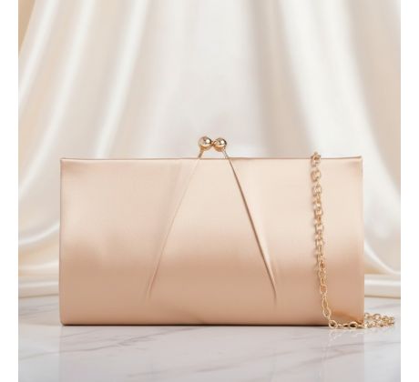 Spoločenská kabelka saténová zlatá 2