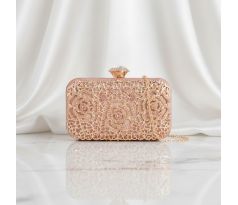 Spoločenská kabelka clutch šampaň 10