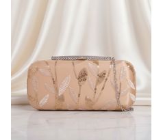 Spoločenská kabelka clutch zdobená zlatá 2