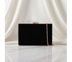 Spoločenská kabelka clutch čierna 5