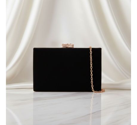 Spoločenská kabelka clutch čierna 5