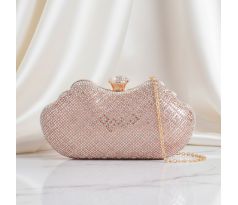 Spoločenská kabelka clutch šampaň 5