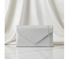 Spoločenská kabelka strieborná 5